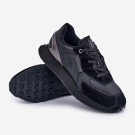 Sneakers in pelle da uomo Big Star OO174297 Sistema Hi-Poly Nere nero 2