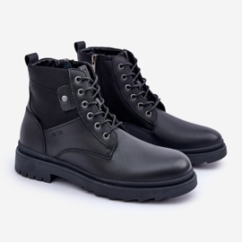 Stivali da uomo caldi in pelle Big Star OO174166 Neri nero 1