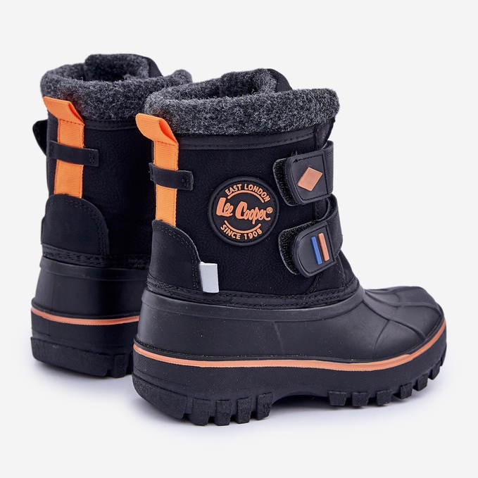 Stivali da neve con velcro per bambini Lee Cooper LCJ-24-44-2865K Neri nero 2