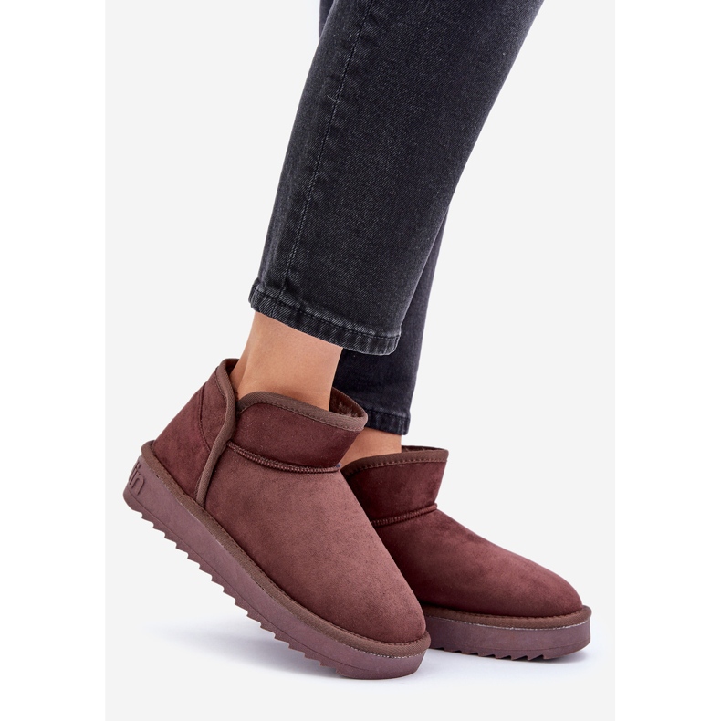 Stivali da neve con plateau da donna D.Franklin DFSH370010 Cioccolato marrone 1