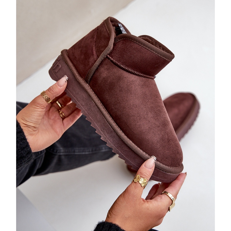 Stivali da neve con plateau da donna D.Franklin DFSH370010 Cioccolato marrone 2