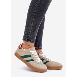 Sneakers Basse Sportive da Donna, Beige 1