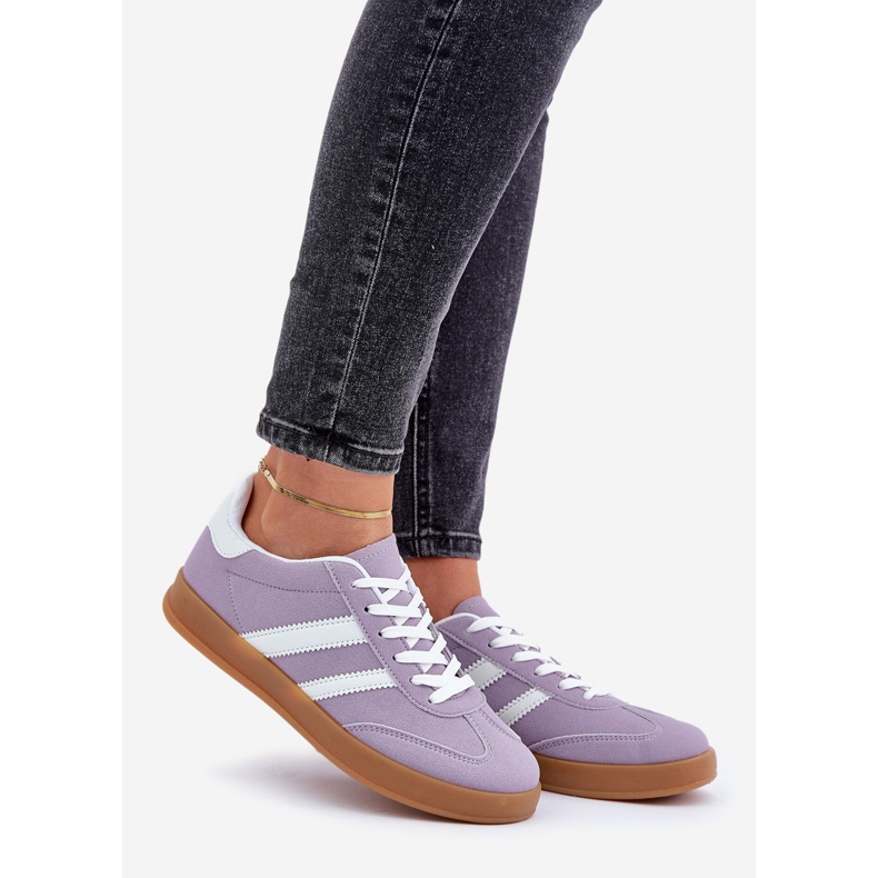 Sneakers Basse Sportive da Donna, Viola 1
