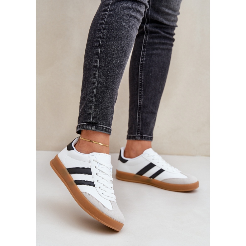 Sneakers Basse Sportive da Donna, Colore Bianco 2