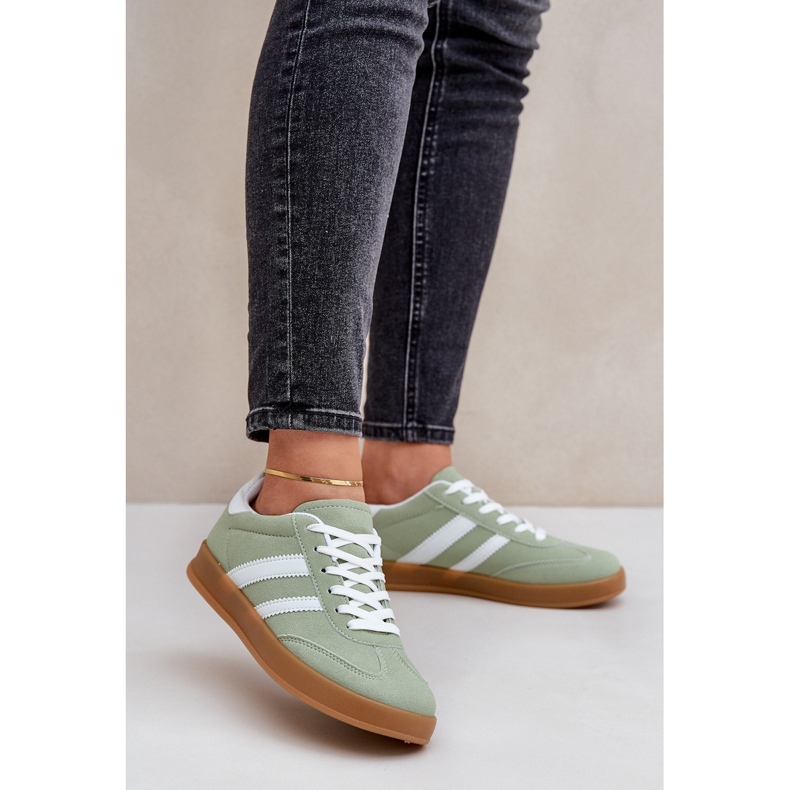 Sneakers Basse Sportive da Donna, Colore Verde 2