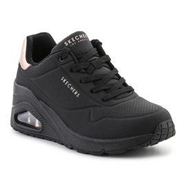 Skechers Uno Wedge - Scarpe Hi Steps 177520-BBK nero 1