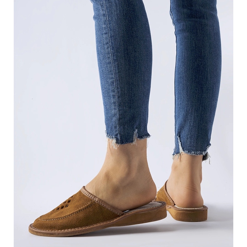 Pantofole highlander da donna marroni marrone 1