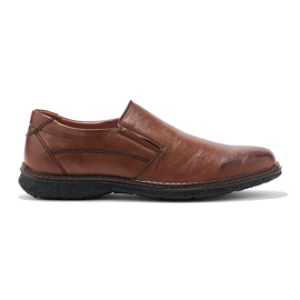 Scarpe da uomo marroni realizzate in ecopelle marrone 1