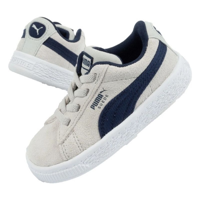 Scarpe sportive Puma in pelle scamosciata 369684 02 grigio 1