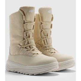 Stivali da neve da donna Inua con isolamento Primaloft 4F 4FRAW24FSBSF012 Beige 2