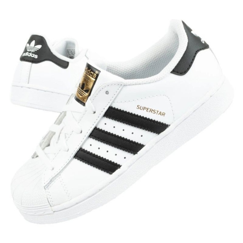 Scarpe sportive Adidas Superstar BA8378 bianca 1