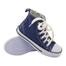 American Club Sneaker per bambini sulla cerniera blu americana 3