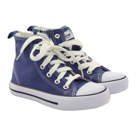 American Club Sneaker per bambini sulla cerniera blu americana 4
