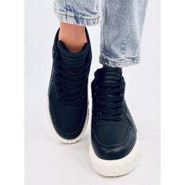 Sneakers alte sportive da donna, nere nero 1