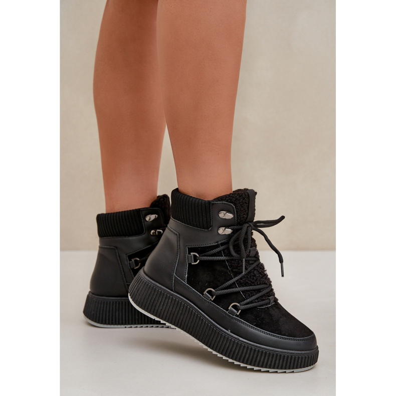 Stivali da neve isolati da donna MD9944-1 neri nero 1