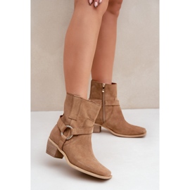 Stivali non isolati da donna Zazoo 3444/2 beige 1