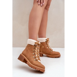Stivali isolanti da donna MD1055-8, cammello marrone 1