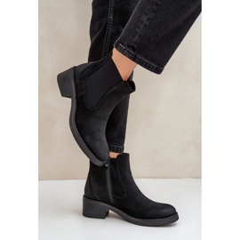Stivaletti Chelsea da donna isolati M712 neri nero 1