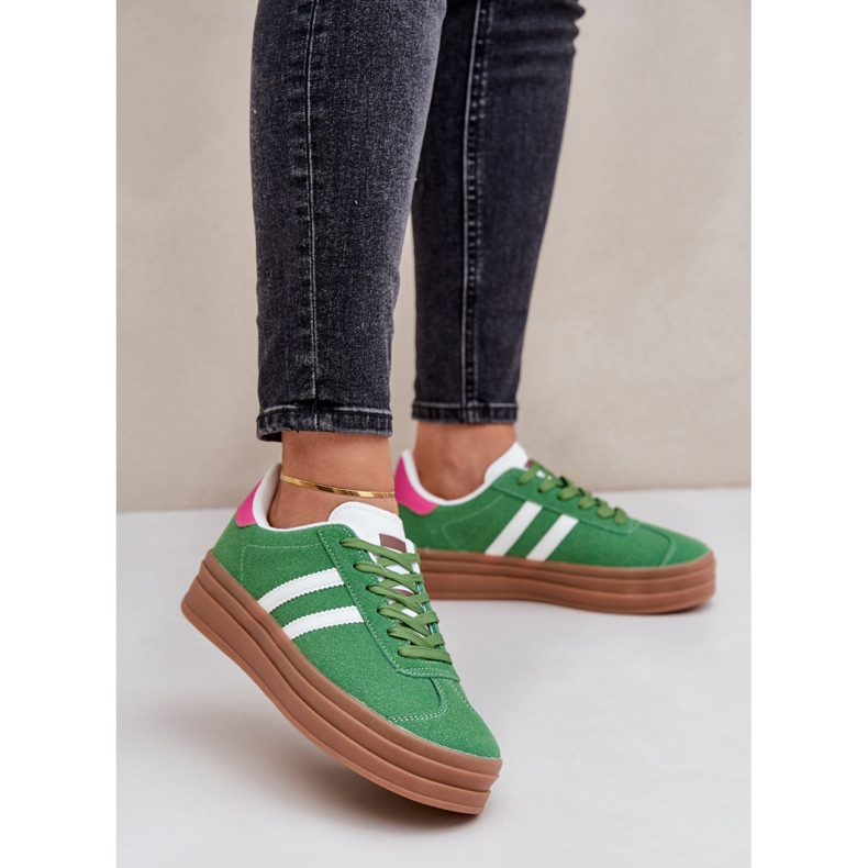 Scarpe sportive da donna EV-508 verdi verde 1