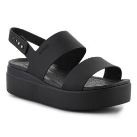 Sandali Crocs Brooklyn con zeppa bassa 206453-060 nero 1