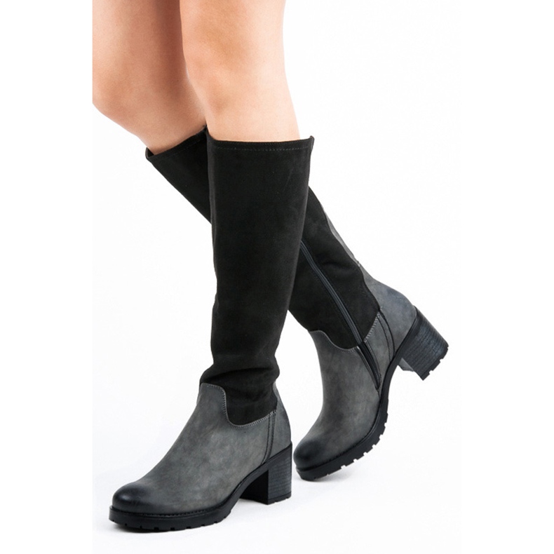 Vinceza Stivali classici con tacco alto nero 1