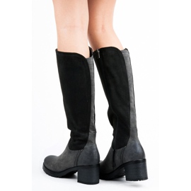 Vinceza Stivali classici con tacco alto nero 2