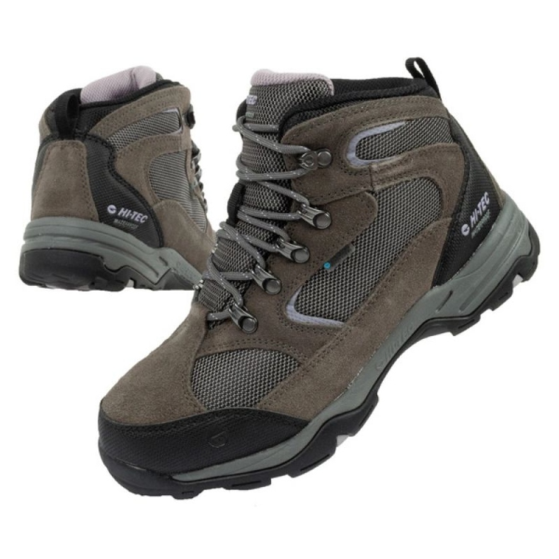 Scarpe Hi-Tec Storm O005365-054 con membrana, grigie grigio 1