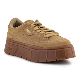 Scarpe Puma Mayze Stack in pelle scamosciata 383983 03 marrone 2