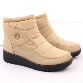 Doposci con zeppa da donna News 5029, colore beige 2