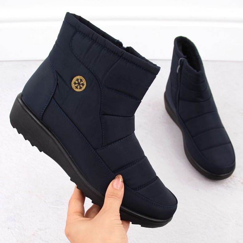 Unisoft Doposci da donna, colore blu navy 1