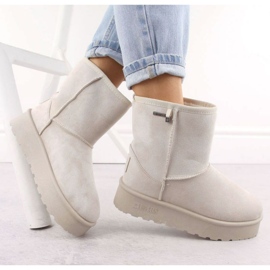 Stivali da neve da donna Big Star OO274897 con membrana TEX beige 2