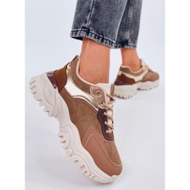 Scarpe da ginnastica, scarpe sportive da donna, marrone 2