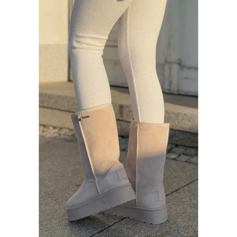Stivali da neve con plateau alto Big Star OO274894 Beige chiaro 2