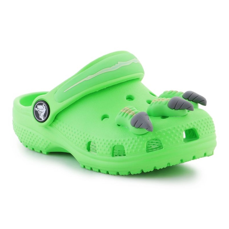 Infradito Crocs Classic I Am Dinosaur Clog 209700-3WA verde 1
