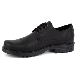 Polbut Scarpe da uomo in pelle 2120/2 nere nero 1