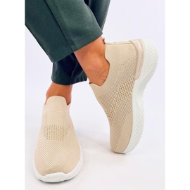 Calzino sportivo da donna, colore beige 1