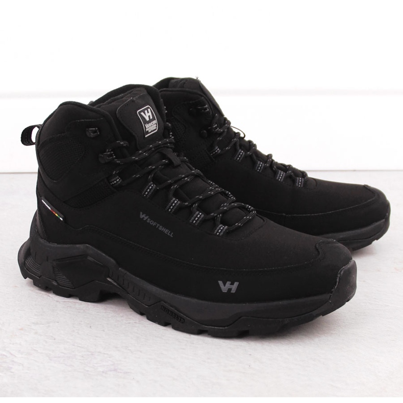 Scarpe da trekking impermeabili da uomo, nere, Vanhorn 99302 nero 1