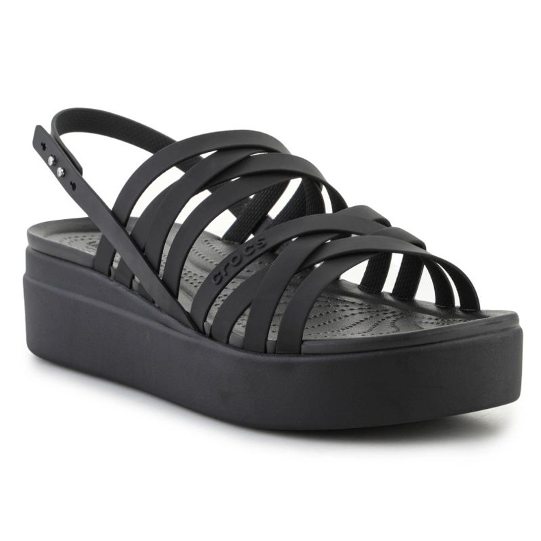 Sandali Crocs Brooklyn Strappy Lowwdg 206751-001 nero 2