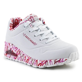 Scarpe Skechers Uno-Loving Love 155506-WRPK bianco 2