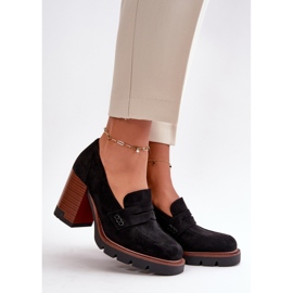 Scarpe con tacco alto da donna Vinceza 58105, nere nero 1