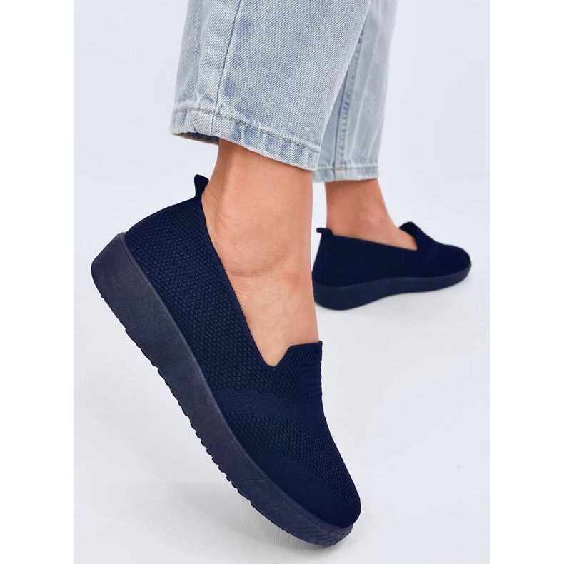 Sneaker calzino da donna, colore blu navy 2
