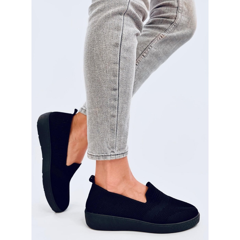 Sneaker calzino da donna, colore nero 2