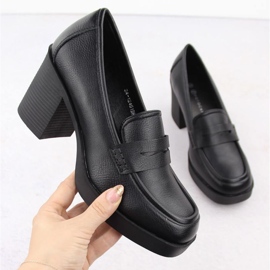 Potocki W 12451 WOL265A scarpe con tacco alto nero 1