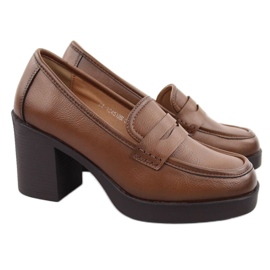 Scarpe con tacco Potocki W 12451 WOL265B marrone 2