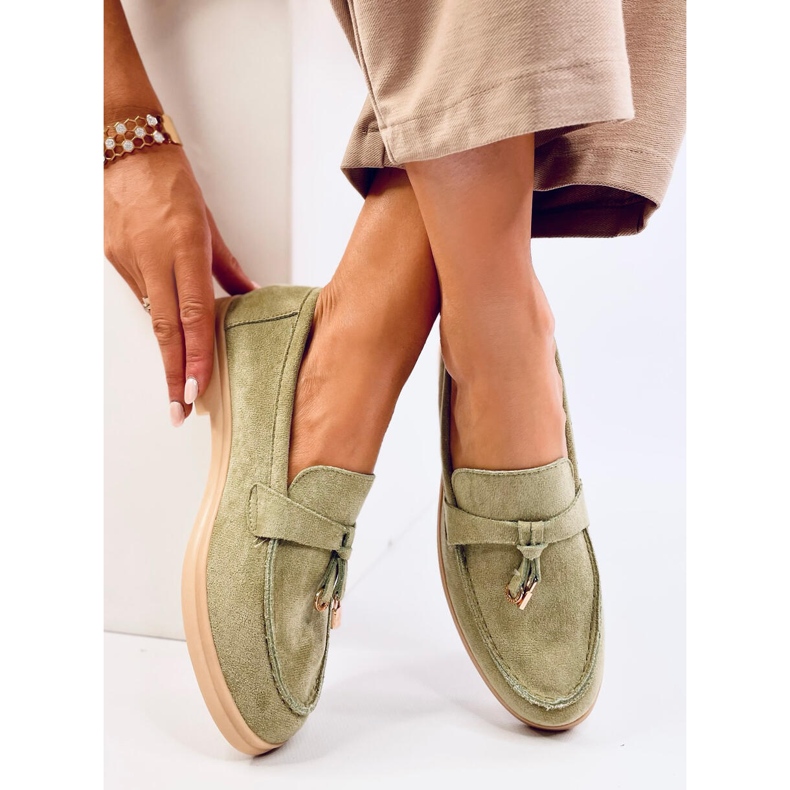 Seastar Mocassini da donna in camoscio verde 2