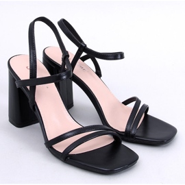 Seastar Sandali neri con tacco stabile nero 1
