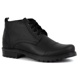Stivaletti da uomo in pelle POLBUT 2119/2 nero 1