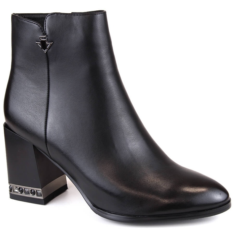Stivali isolati neri da donna con filippo DBT4842/23 BK nero 1