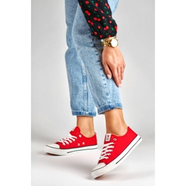 Sneakers rosse in tessuto Laura La.Fi 280055R rosso 1