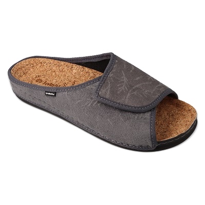 Ciabatte da donna Inblu con plantare in sughero 155D141, grigio 1